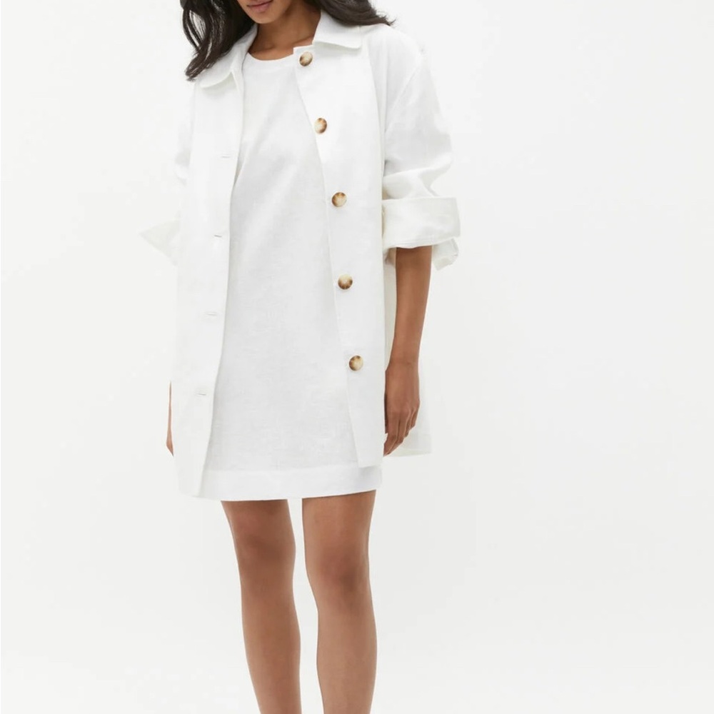 Seed Heritage White Women's Shacket